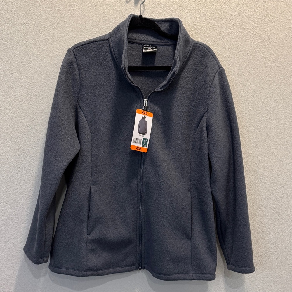Women’s 32 degrees Fleece Jacket. Blue/Gray color. Size XXL. New with tags